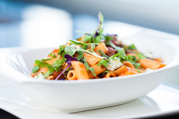 Tomato pasta with beef