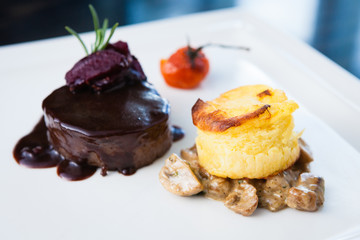 Roasted beef tenderloin