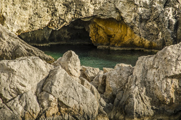 bay and cave
