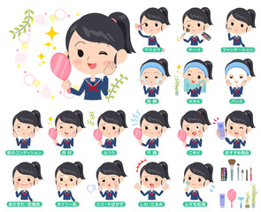 school girl Sailor suit_beauty