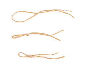 Strings isolated on white background texture