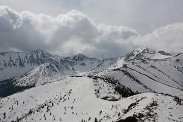 Śnieg w Tatrach