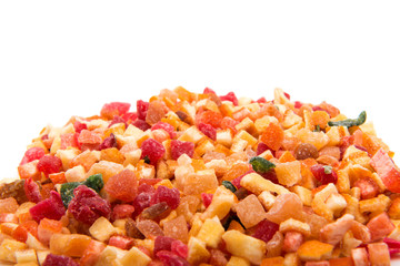 candied fruits isolated