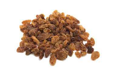 dry raisins isolated