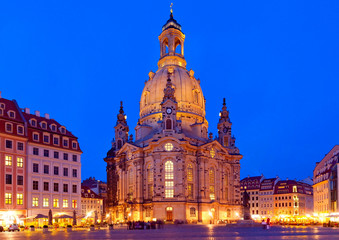 Fototapeta na wymiar Dresdner Frauenkirche, Deutschland