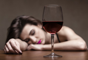 Glass of wine