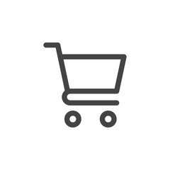 Shopping cart icon vector