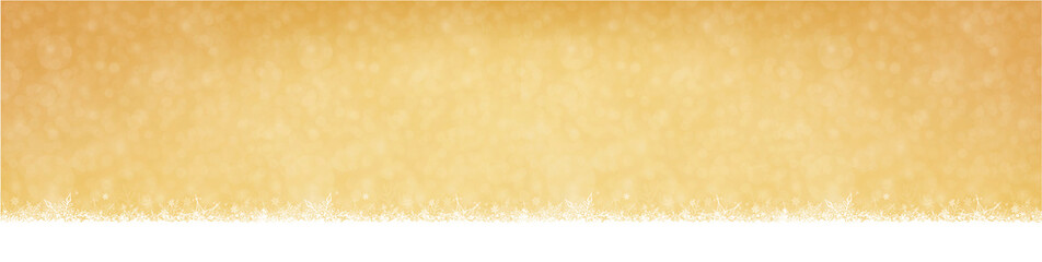 Snowfall Christmas and New Year Winter Golden Background