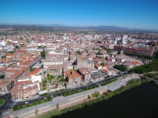 Fototapeta na wymiar Talavera de la Reina ( Toledo) desde el aire