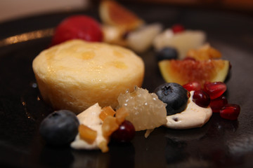 Dessert, fresh berries