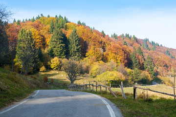 Autumn mountain landscape