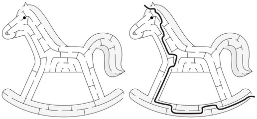 Rocking horse maze
