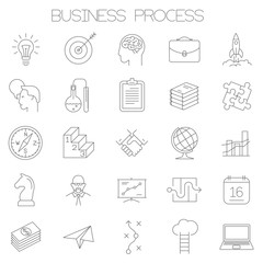  business process icon set