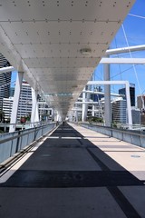 
Kurilpa Bridge in Brisbane over the Brisbane River, Queensland Australia 