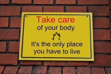 Take care of your body - obrazy, fototapety, plakaty