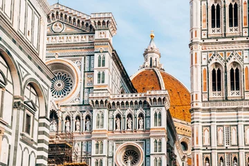 Raamstickers famous duomo cathedral of florence, italy © jon_chica