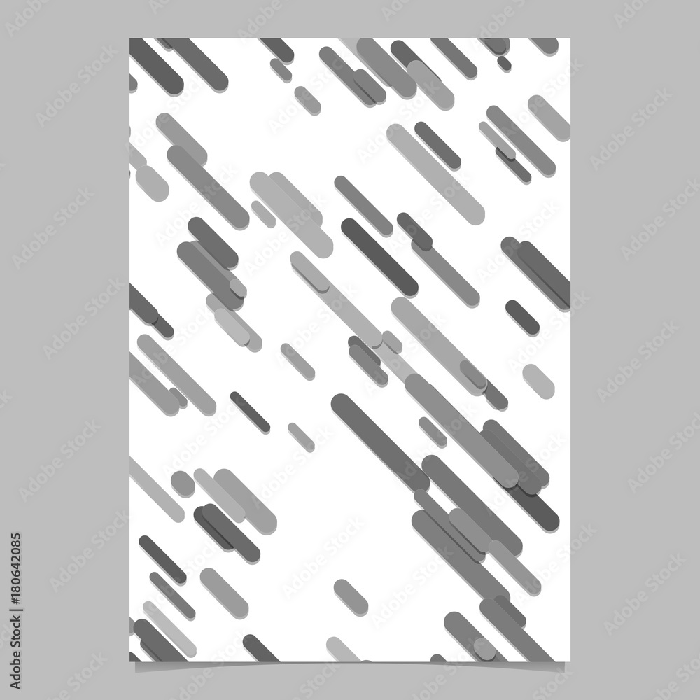 Poster seamless modern chaotic rounded diagonal stripe pattern brochure design template - vector stationery