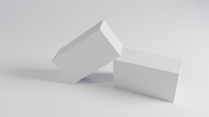 3d render of boxes on a background