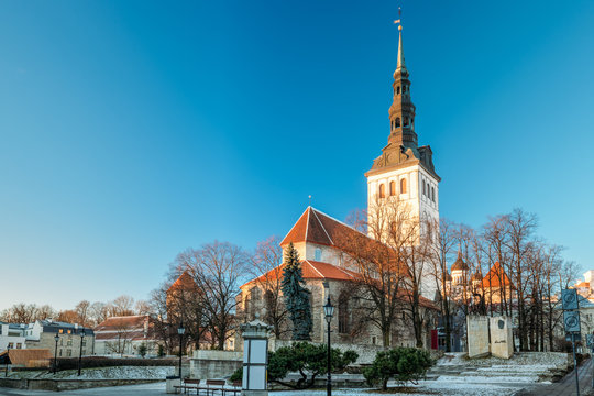 Tallinn, Estonia.  Church Of St. Nicholas Niguliste Kirik Is Med