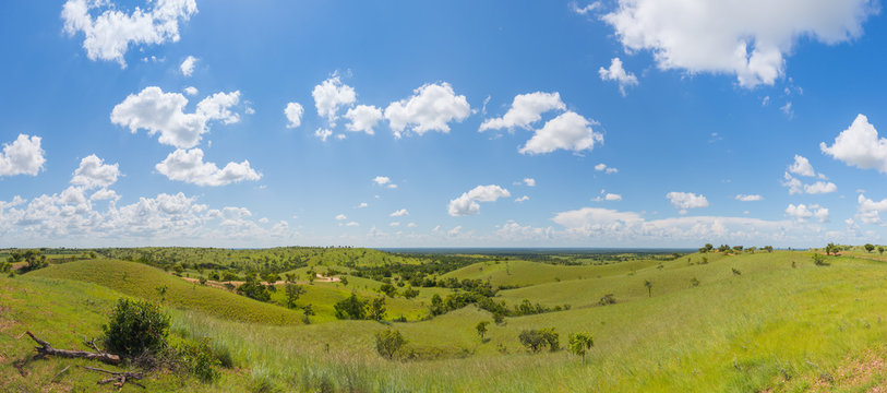 Panoramic view from "Los Aceites" lookout, at Aguaro-Guariquito National Park, Guarico state, Venezuela.