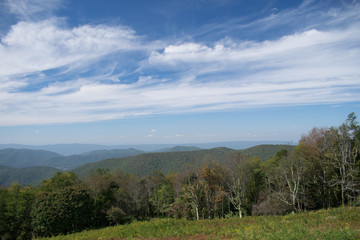 Fototapeta na wymiar Mountains In Shenandoah National Park