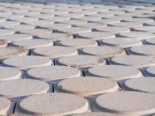 Fototapeta premium Concrete block floor