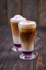 coffee with syrup