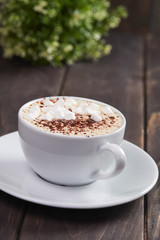 cappuccino with marshmallow