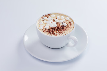 cappuccino with marshmallow