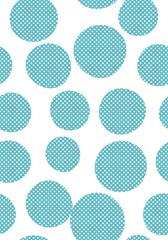 Seamless dot pattern with white background. Vector repeating texture.