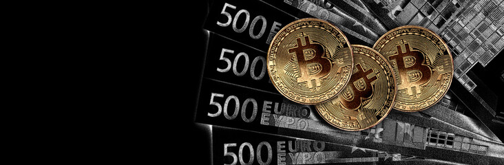 Fototapeta na wymiar Bitcoin Konzept - die neue Weltwährung