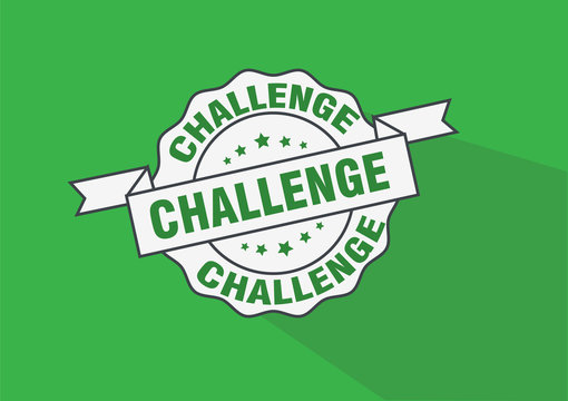 Challenge rubber stamp icon