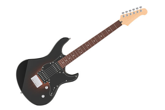 Electric Guitar, 3D rendering
