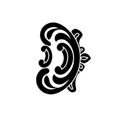 Vintage baroque ornament, corner. Retro pattern antique style acanthus. Decorative design element filigree calligraphy vector. - stock vector