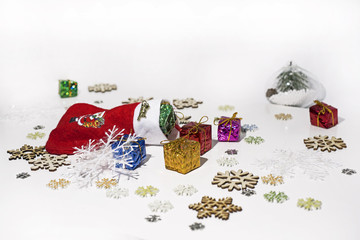 Abstract Christmas composition.