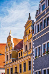 Altstadtfassaden am Marktplatz Meißen, Sachsen