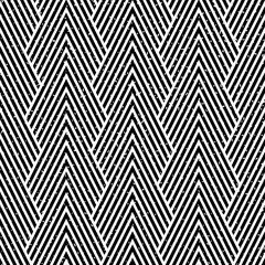 Seamless art deco grunge optical chevron mountains pattern vector