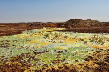 Dallol, Danakil Depression, Ethiopia. The hottest place on earth.