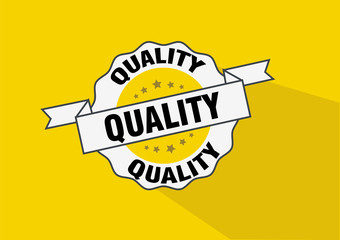 Quality stamp vector design