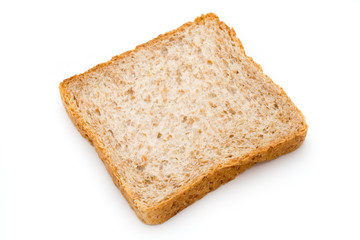 Toast bread isolated on the white background.
