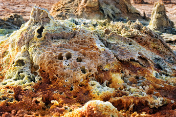 Dallol, Danakil Depression, Ethiopia. The hottest place on earth.