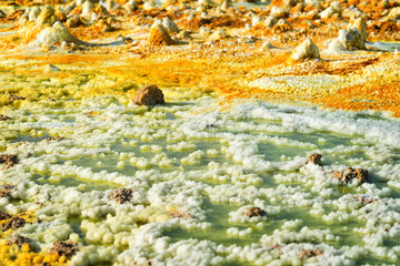 Dallol, Danakil Depression, Ethiopia. The hottest place on earth.