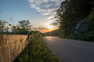 Blue Ridge Parkway Morning Sun 2