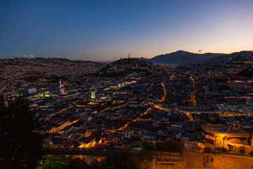 View of the colonial Quito