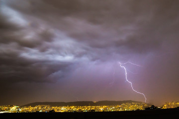 Obraz na płótnie Canvas Storm clouds and lightning