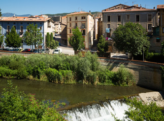 Ter River in Ripoll, Catalonia, Spain