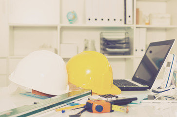 Instruments for building near the laptop