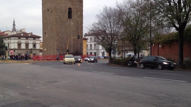 イタリア丁字路交差点