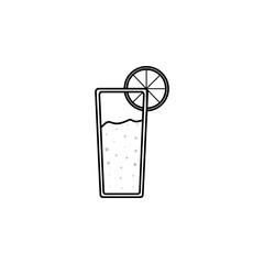 Glass of juice icon