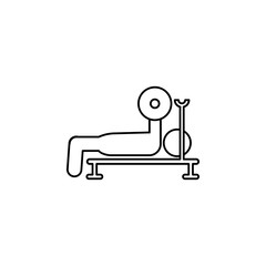 Bench press icon